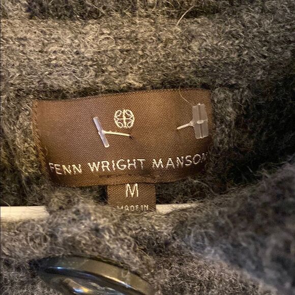 Penn Wright Manson Women's Houndstooth Cardigan Jacket. Black and Gray. Vintage - Picture 3 of 5